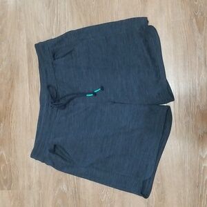 (L) Talbots Heathered Drawstring Loungewear Relaxed Home Comfy Casual Weekend